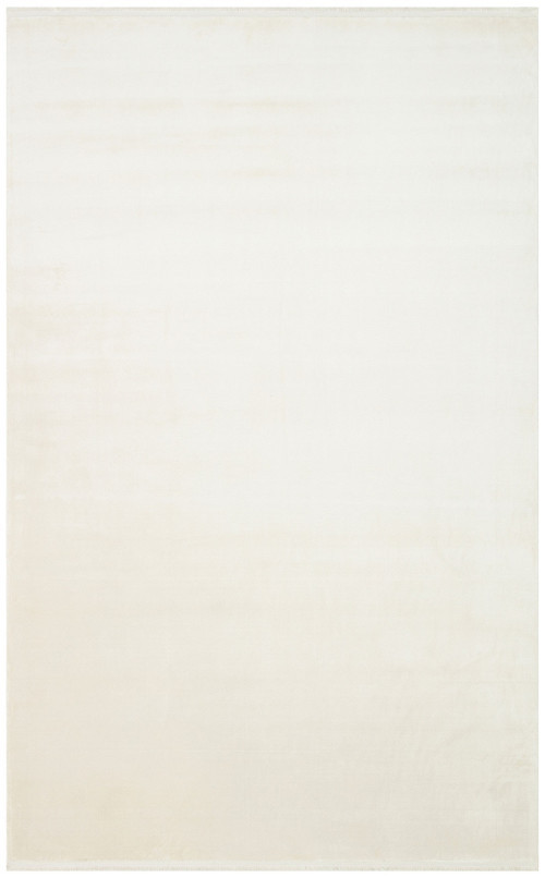 Toscanapark Düz Krem Viskon Dikdörtgen Akrilik Kolay Temizlenen Yumuşak Makine Salon Halı-I-Eko-LUGANO-PLAIN CREAM -120x250