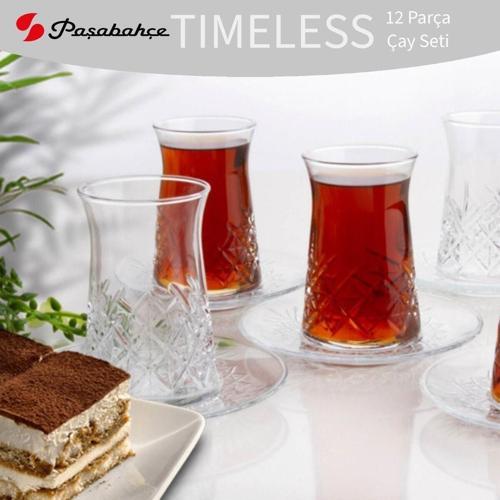 Timeless Çay Bardağı Ve Çay Tabağı Seti 6 Kişilik 12 Parça