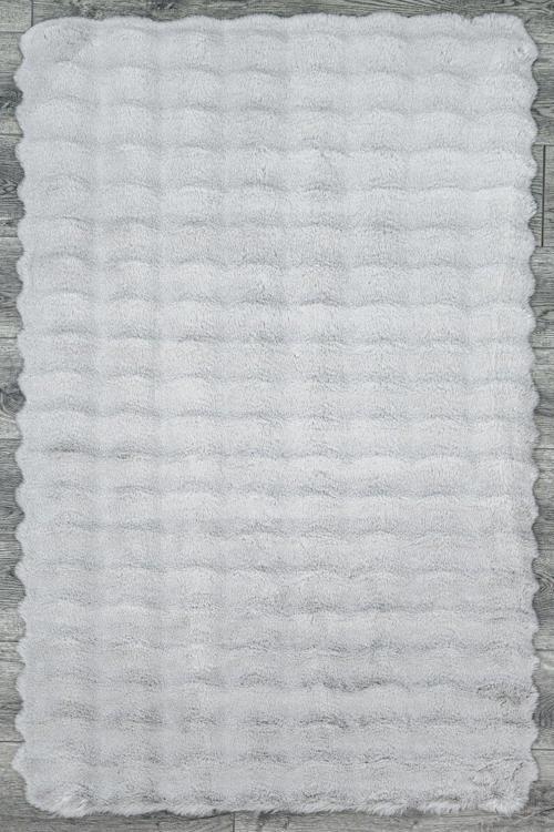 Frederica Düz Gri Polyester Daire Modern Desenli Akrilik Hav Vermeyen Leke Tutmayan Kolay Temizlenen Yumuşak Makine Salon Yolluk Mutfak Halı