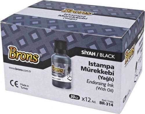 Istampa Mürekkebi Yağlı 30 CC Siyah BR-314