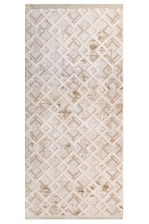 Daylesford Modern Bej Pamuk Dikdörtgen Modern Desenli Akrilik Hav Vermeyen Leke Tutmayan Kolay Temizlenen Yumuşak Makine Salon Yolluk Mutfak Halı