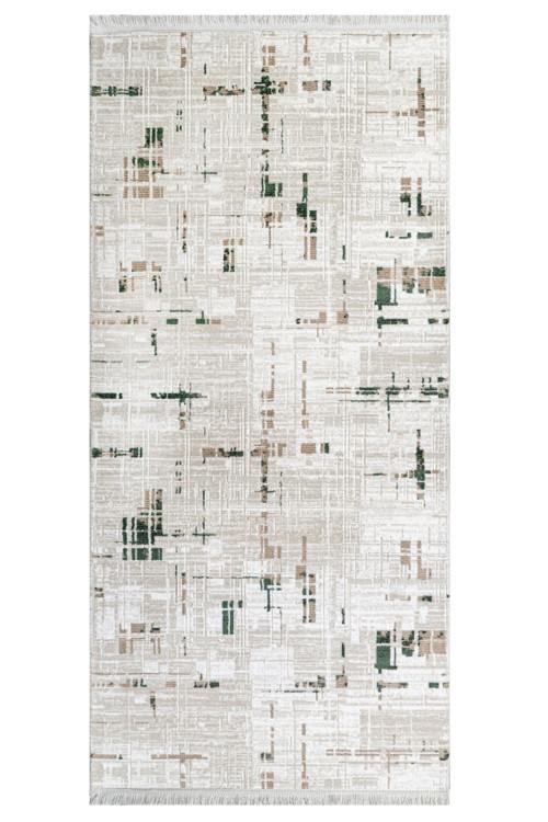 Mudgee Modern Krem Akrilik Dikdörtgen Modern Desenli Akrilik Hav Vermeyen Leke Tutmayan Kolay Temizlenen Yumuşak Makine Salon Yolluk Mutfak Halı