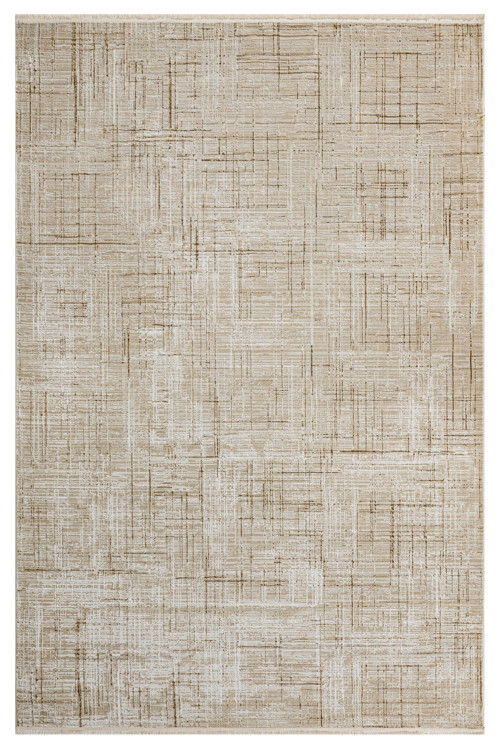 Mescal-bean Modern Bej Mikrofiber Dikdörtgen Modern Desenli Akrilik Hav Vermeyen Leke Tutmayan Kolay Temizlenen Yumuşak Makine Salon Yolluk Mutfak Halı