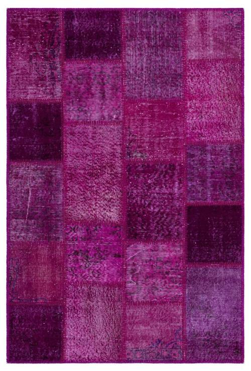 Iskece Pembe Eskitme Etnik Modern Desenli Yün Hav Toz Vermez Leke Tutmayan Salon Yolluk Mutfak El Dokuma Halı
