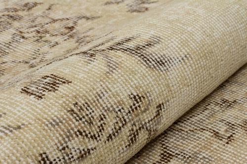 Kahverengi Patchwork Etnik Modern Desenli Yün Hav Toz Vermez Leke Tutmayan Salon Yolluk Mutfak El Dokuma Halı