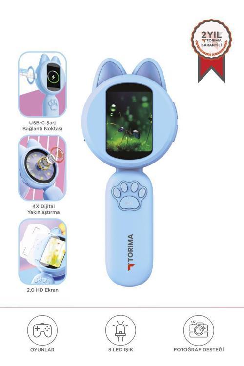 TSM-02 Mavi Mini Dijital Mikroskop