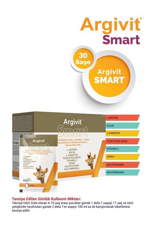 Smart Fosfotidilserin, Kolin, L-Karnitin, L-Arjinin, Multivitamin ve Multimineral 30 Saşe