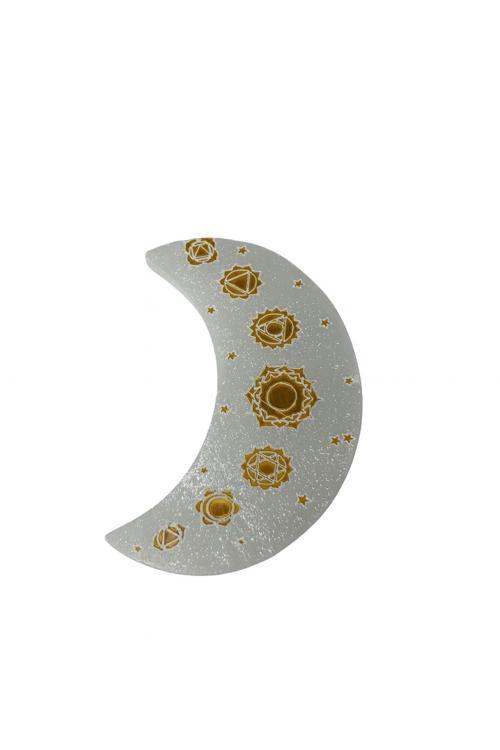 SELENİT DOĞAL TAŞ LAZER İŞLEMLİ PARÇA 10 CM 