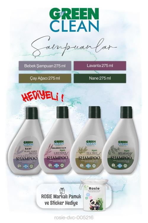 275 ml Şampuanlar 4'lü set ve Rosie pamuk Hediye