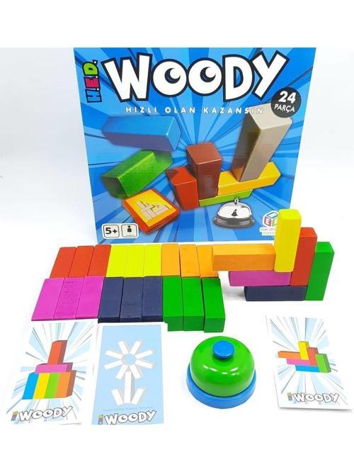 Woody Ahşap Bloklar Kutulu Oyun