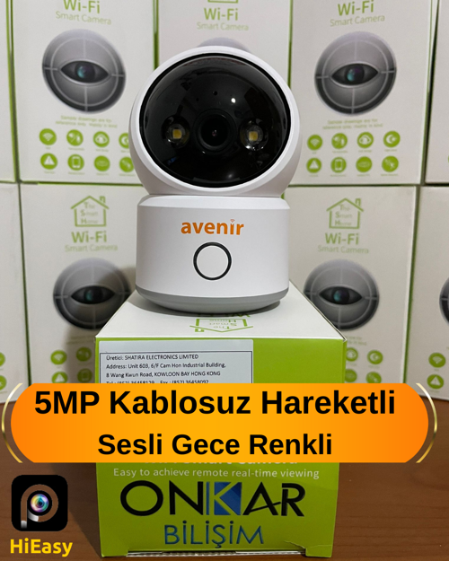 S215 5MP HAREKETLİ SESLİ GECE RENKLİ BEBEK BAKICI EVCİL HAYVAN İZLEME GÜVENLİK KAMERASI HİEASY