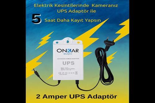 12 Volt Voltaj Korumalı Güç Kaynağı Ups Kamera Modem Kamera Kullanmaya Uygun