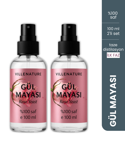 Vıllenature 2'Li Set Gül Mayası “Rose Yeast” (Rosa Damascena) 100 Ml