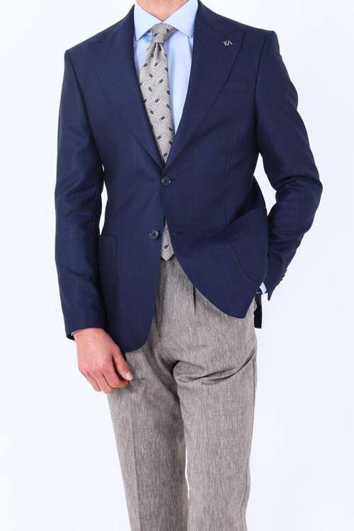Şık Tasarımlı Erkek Slim Fit Ceket-KAV5040W