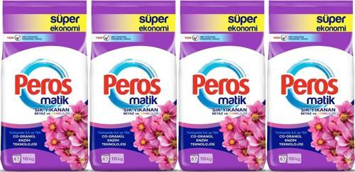 Matik Toz Çamaşır Deterjanı 40KG Yıldız Çiçeği (Beyaz ve Renkliler) (268 Yıkama) (4PK*10KG)