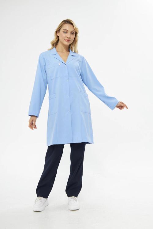 İş Önlüğü Alpaka Bayan Açık Mavi