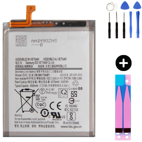 Samsung Galaxy Note 10 Lite N770f Uyumlu A Kalite Batarya Pil + Montaj Seti