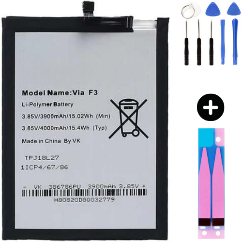 Casper F3 Uyumlu A Kalite Batarya Pil + Montaj Seti