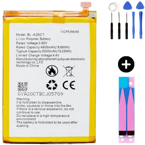 Omix X300 BL-A20CT Uyumlu A Kalite Batarya Pil + Montaj Seti