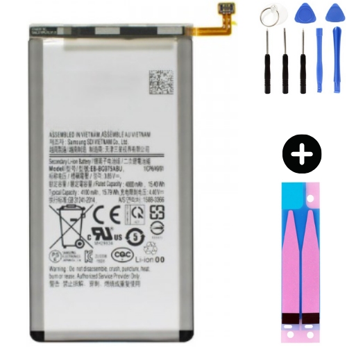 Samsung Galaxy S10 Plus G975f Uyumlu Güçlendirilmiş İthal Pil + Montaj Seti