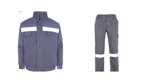 İş Takımı 7/7 (mont+pantolon) Reflektörlü %100 Pamuk Kapitoneli Kışlık