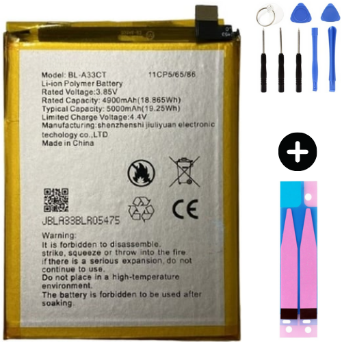 General Mobile GM 22 BL-A33CT Uyumlu Güçlendirilmiş İthal Pil + Montaj Seti