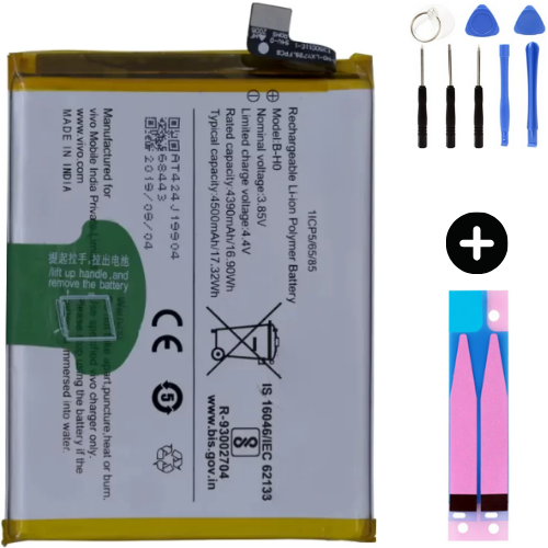 Vivo S1 Uyumlu Uyumlu A Kalite Batarya Pil + Montaj Seti