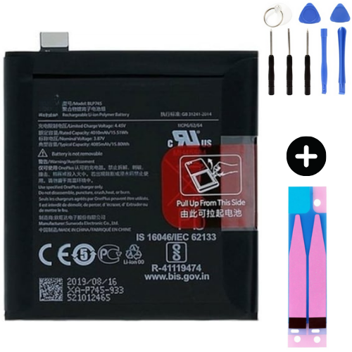 Oneplus 7T Pro BLP745 Uyumlu A Kalite Batarya Pil + Montaj Seti