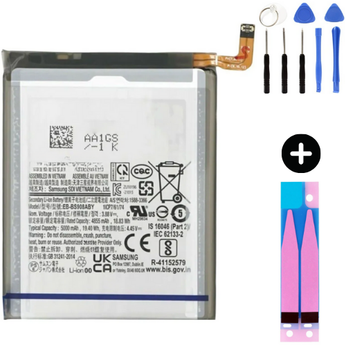 Samsung Galaxy S22 Ultra S908 Uyumlu Güçlendirilmiş İthal Pil + Montaj Seti