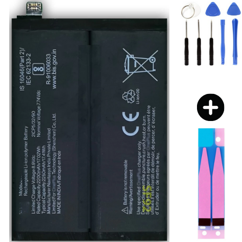 Oneplus 9 Pro Uyumlu Güçlendirilmiş İthal Pil + Montaj Seti