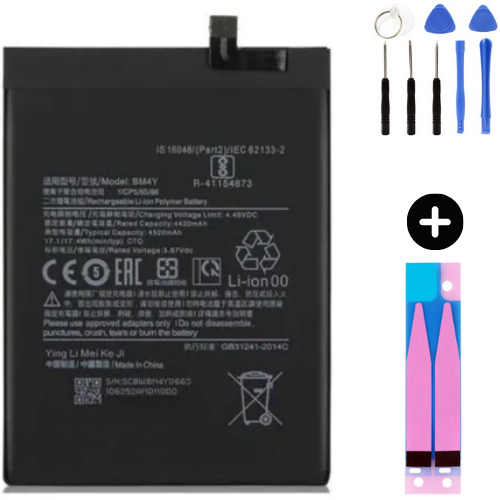 Xiaomi Redmi K40 BM4Y Uyumlu Güçlendirilmiş İthal Pil + Montaj Seti