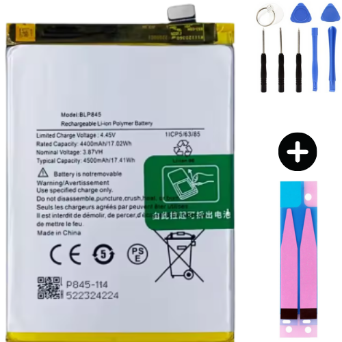 Oneplus CE 5G BLP845 Uyumlu Güçlendirilmiş İthal Pil + Montaj Seti