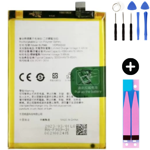 Oppo A1 5G BLP989 Uyumlu Güçlendirilmiş İthal Pil + Montaj Seti