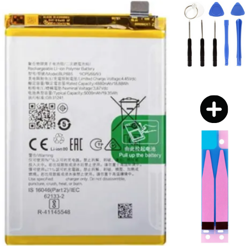 Oppo A36 BLP879 Uyumlu A Kalite Batarya Pil + Montaj Seti