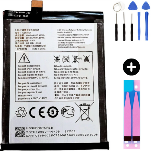 TCL 10 SE TLP-038D7 Uyumlu A Kalite Batarya Pil + Montaj Seti