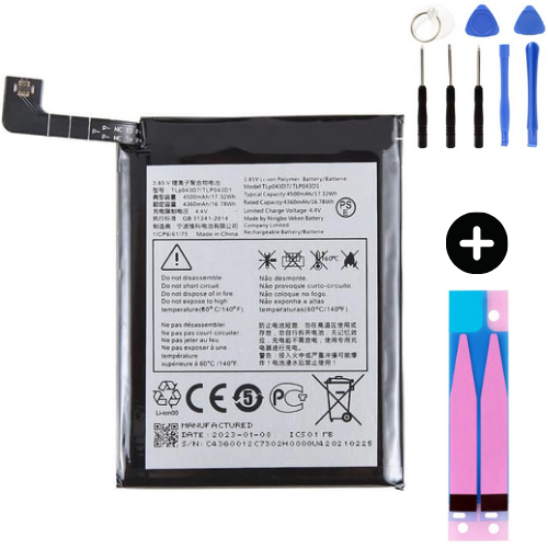 TCL 20 Pro Uyumlu Güçlendirilmiş İthal Pil + Montaj Seti