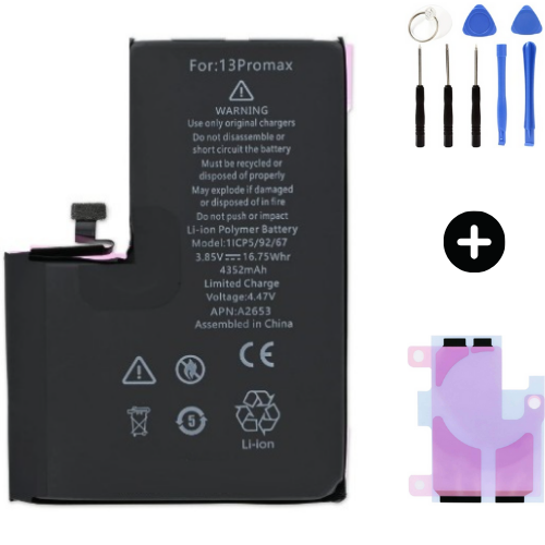 Iphone 13 Promax Uyumlu A Kalite Batarya Pil + Montaj Seti