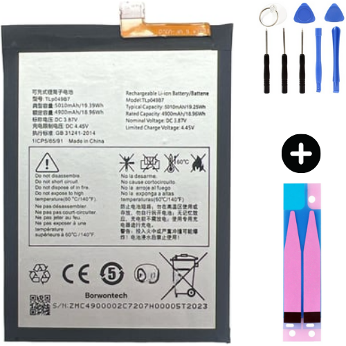 TCL 30 TLP-B049B7 Uyumlu Güçlendirilmiş İthal Pil + Montaj Seti