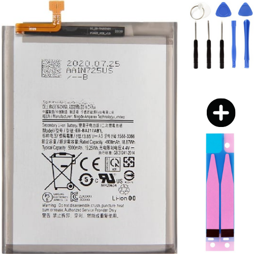Samsung Galaxy A21 A215 Uyumlu Güçlendirilmiş İthal Pil + Montaj Seti