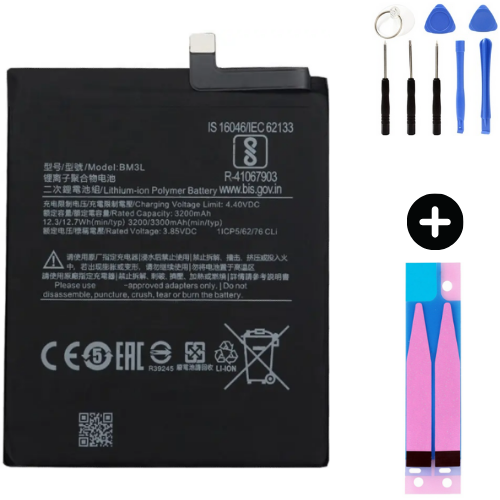 Xiaomi Mi 9 BM3L Uyumlu A Kalite Batarya Pil + Montaj Seti