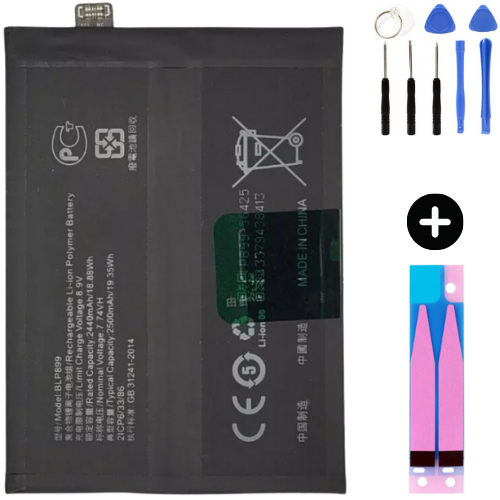 Oppo Find X5 Pro BLP899 Uyumlu A Kalite Batarya Pil + Montaj Seti