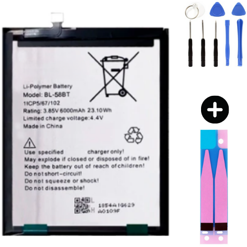 Tecno Pova BL-58BT Uyumlu A Kalite Batarya Pil + Montaj Seti