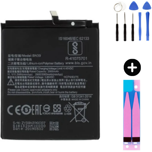 Xiaomi Mi Play BN39 Uyumlu Güçlendirilmiş İthal Pil + Montaj Seti