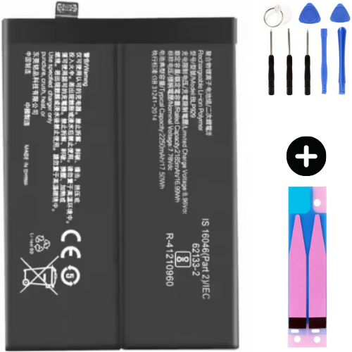 Oppo Reno 8 Pro BLP929 Uyumlu A Kalite Batarya Pil + Montaj Seti