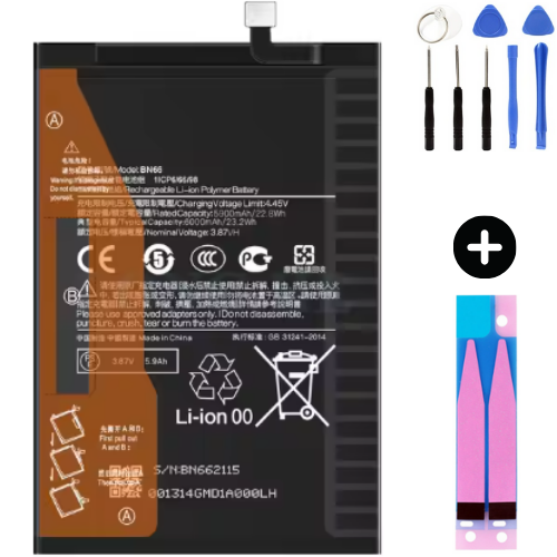 Xiaomi Pocophone Poco C40 BN66 Uyumlu Güçlendirilmiş İthal Pil + Montaj Seti