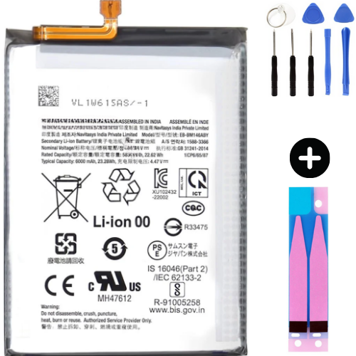 Samsung Galaxy M14 5G M146 Uyumlu A Kalite Batarya Pil + Montaj Seti