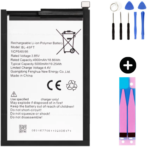 Tecno Spark 9 BL-49FT Uyumlu Güçlendirilmiş İthal Pil + Montaj Seti