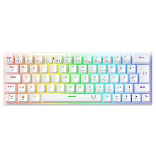 Runner Rgb Mekanik Gaming Oyuncu Klavyesi Red Switch Q Beyaz