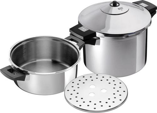 3014 Duromatic İnox 8 + 4 Litre Düdüklü Tencere Seti