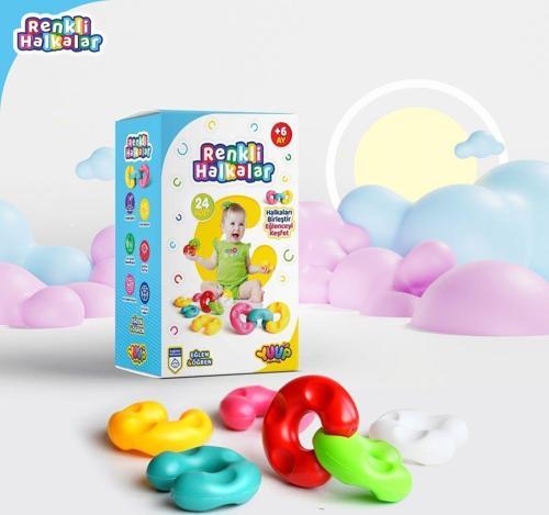 Eğitici ve Eğlenceli Renkli Halkalar - 18 Parça